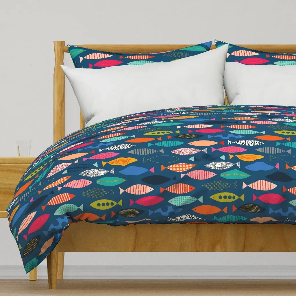 Can You Spot The Surfboard Duvet Cover - Teal product