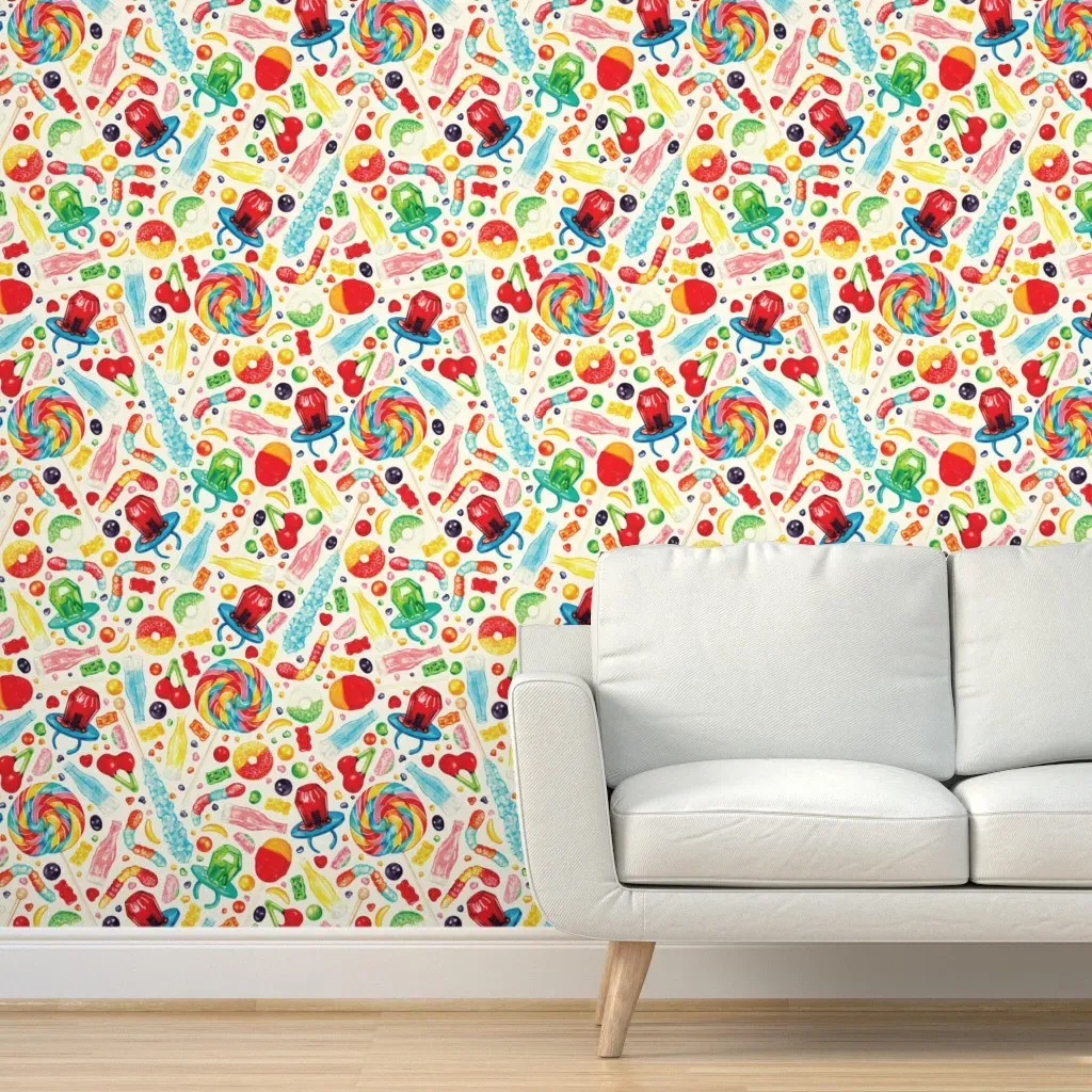 Candy Peel and Stick Wallpaper - Red product