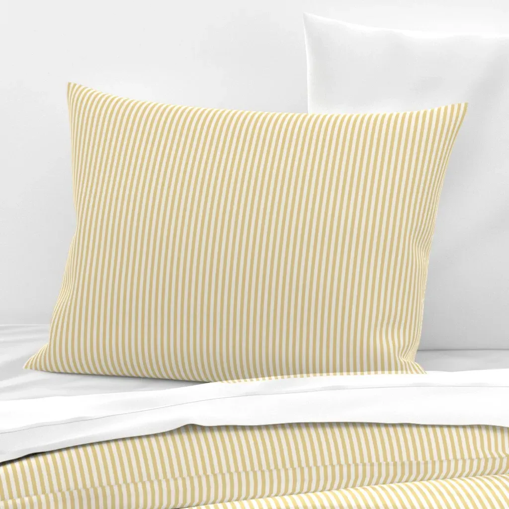 Candy Stripe Concord Standard Knife Edge Pillow - Ivory, Cotton Sateen product