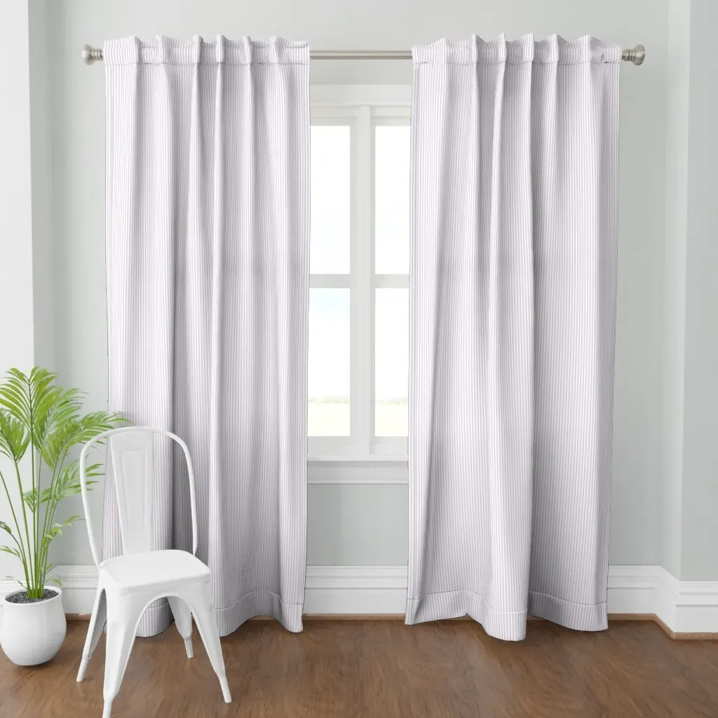 Candy Stripe Curtain Panel - Lavender product