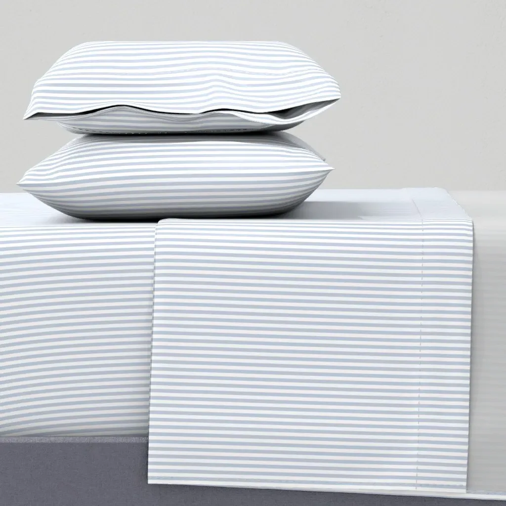Candy Stripes Full Sheet Set - Light Blue product