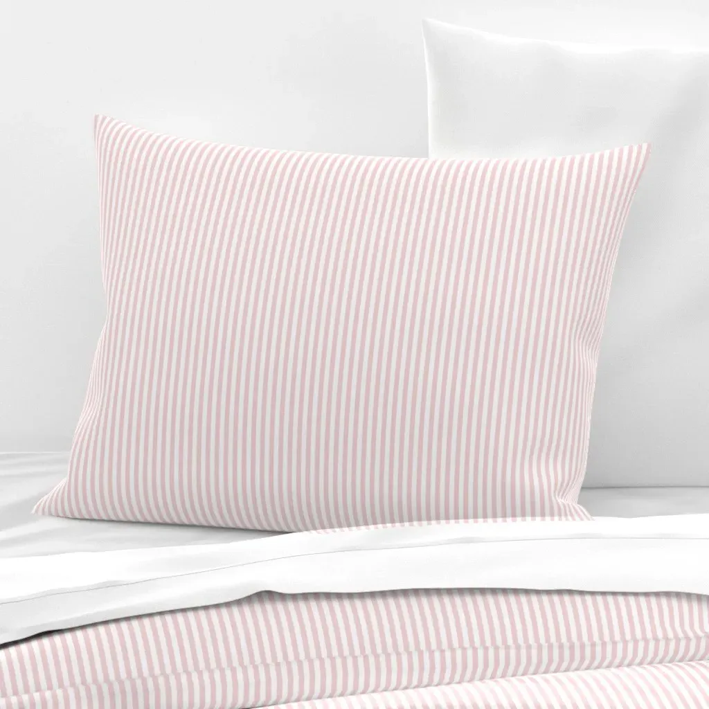 Candy Stripes Standard Knife Edge Pillow Cover - Pink, Cotton Sateen product
