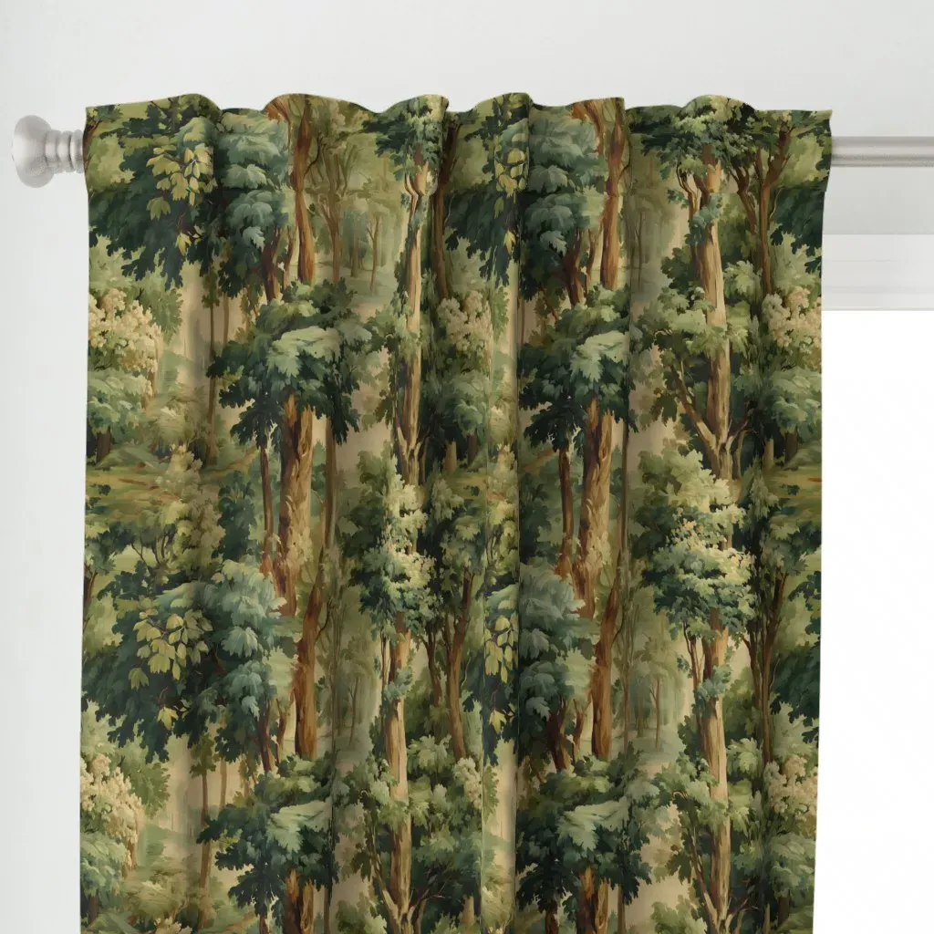 Canopy De Provence Curtain Panel - Green alternate view