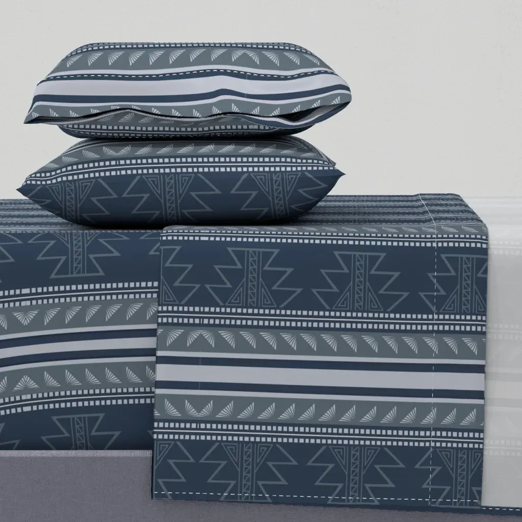 Canyon Echoes Twin XL Sheet Set - Navy Blue product
