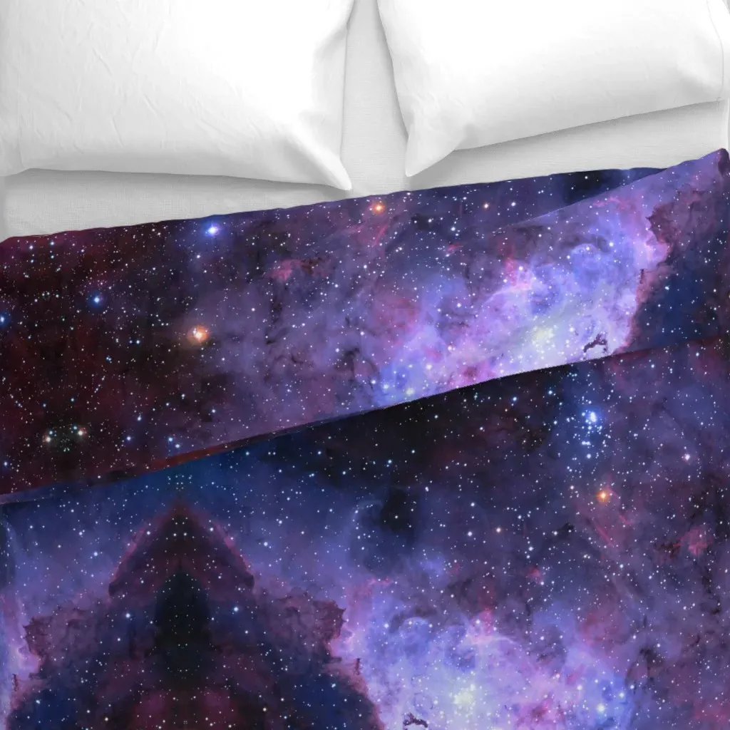 Carina Nebula Duvet Cover - Purple alternate view