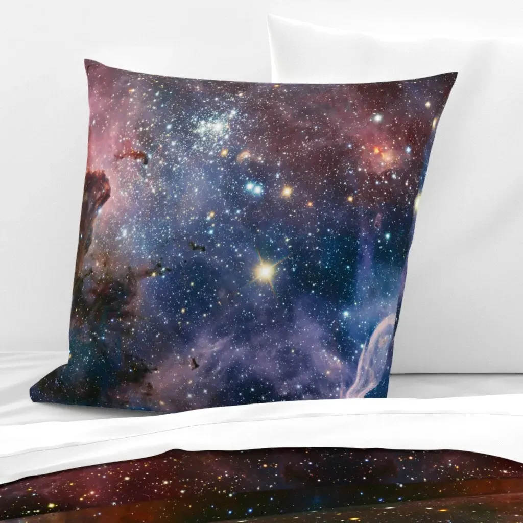 Carina Nebula Euro Pillow Sham - Purple product