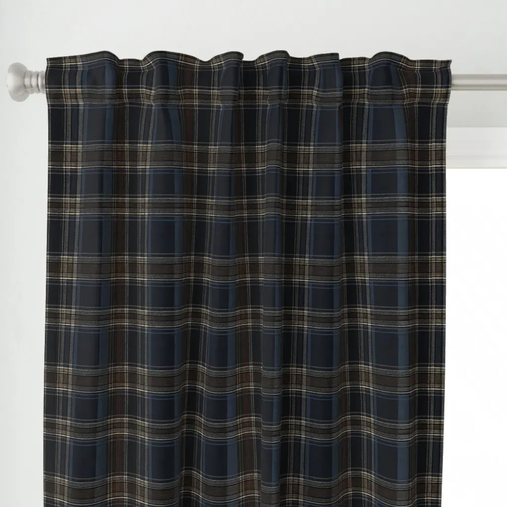 Carlton Curtain Panel - Navy Blue alternate view