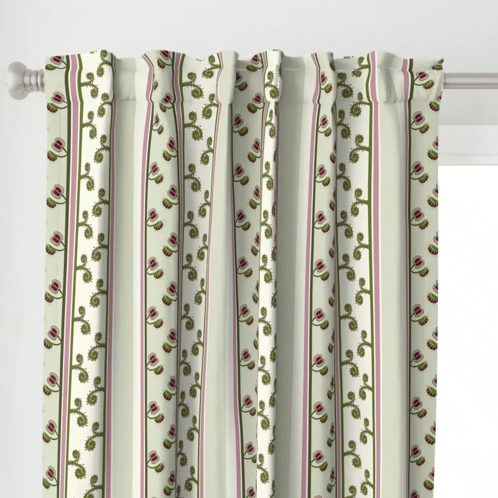 Carnivorous Vertical Curtain Panel - Green alternate view