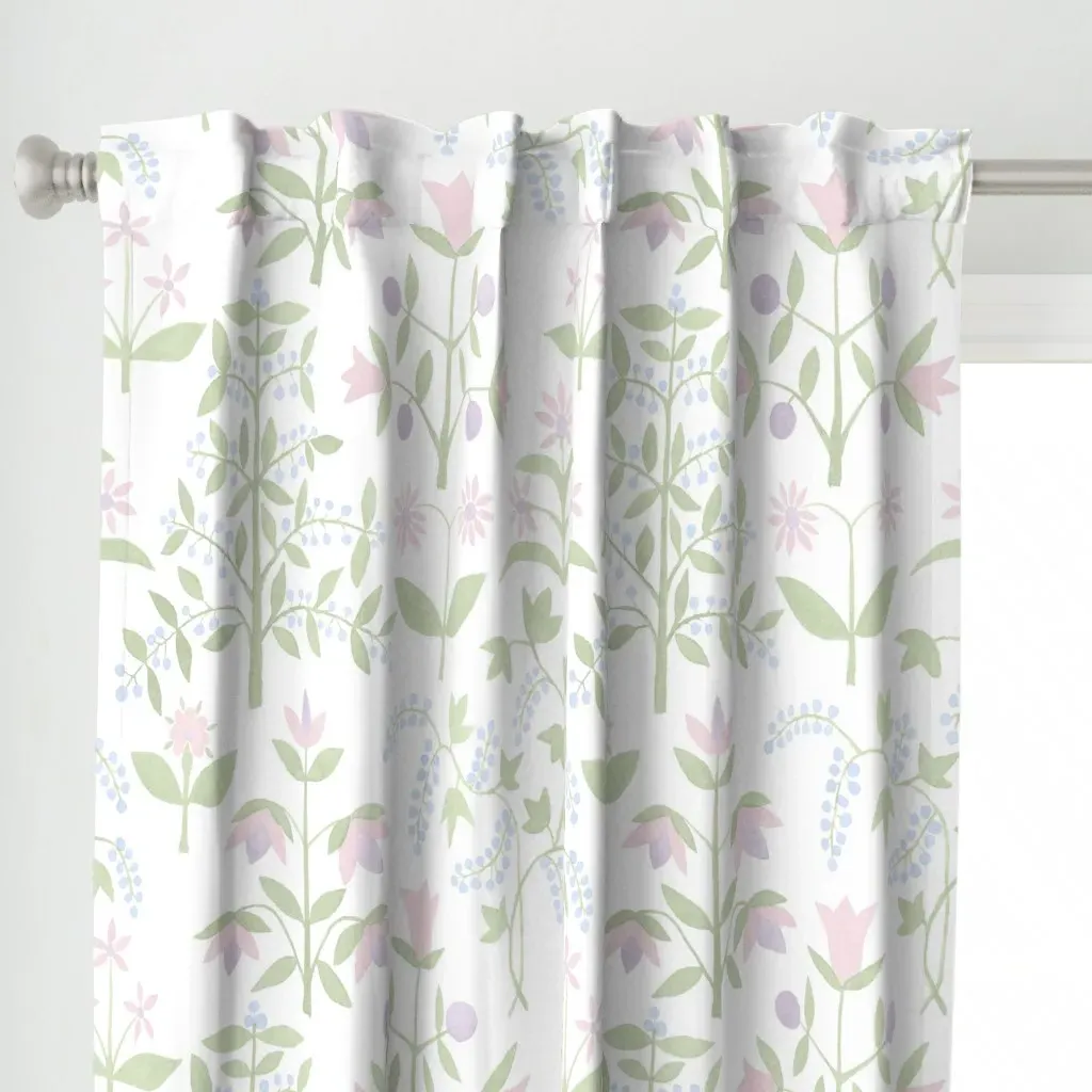 Caroline Blythe Curtain Panel - Light Green alternate view