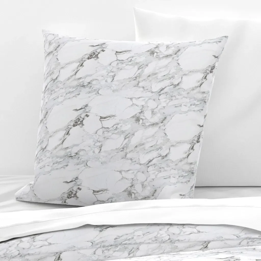 Carrera Marble Euro Pillow Sham - White product