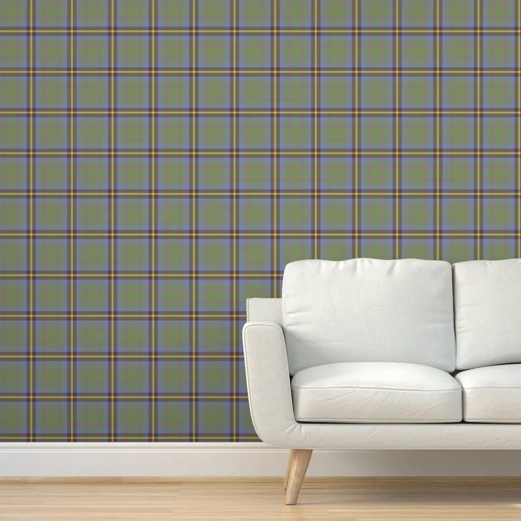 Carrick Hunting Tartan Peel and Stick Wallpaper - Blue product