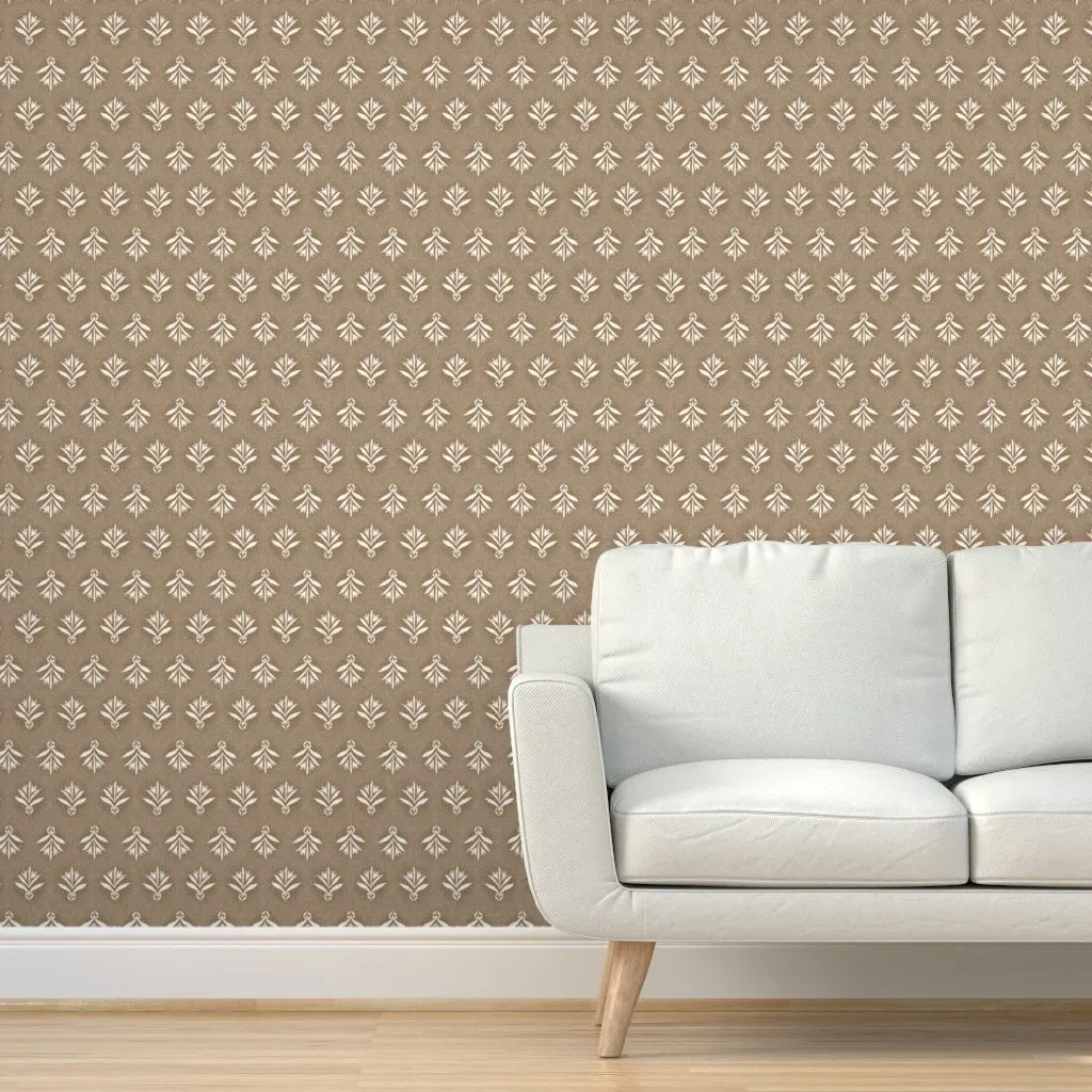 Carter Peel and Stick Wallpaper - Cream and Bark product