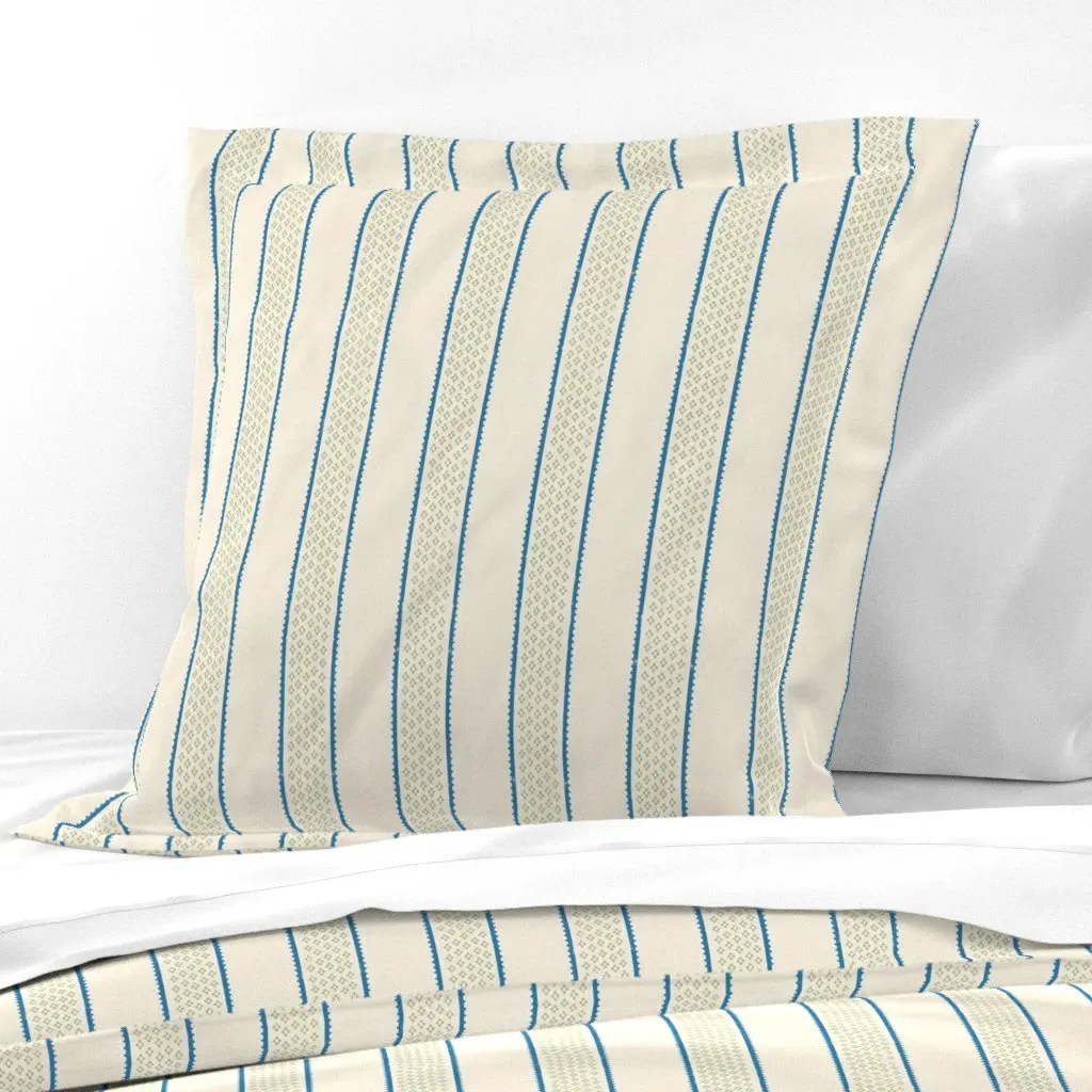 Carvers Walk Stripe Euro Pillow Sham - Cream product