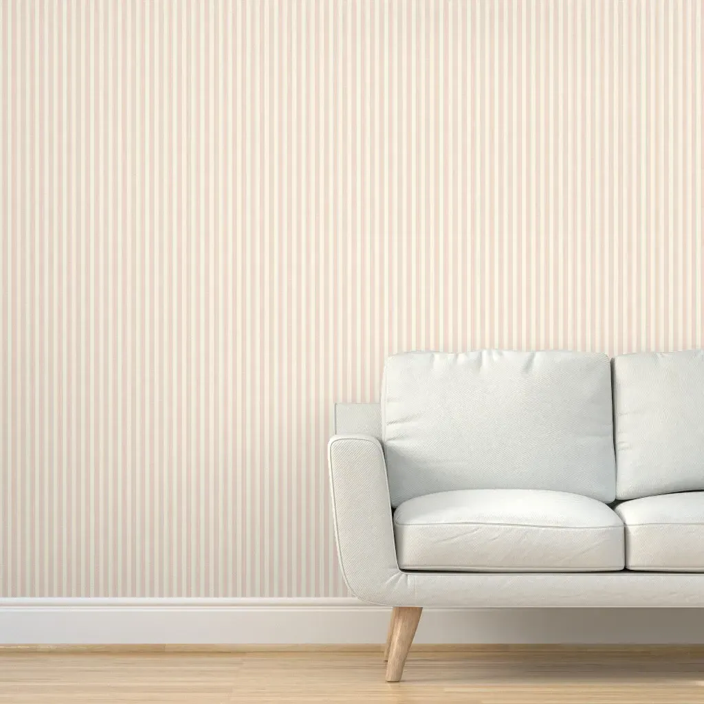 Carvers Walk Stripe Peel and Stick Wallpaper - Coral Red and Light Blue product