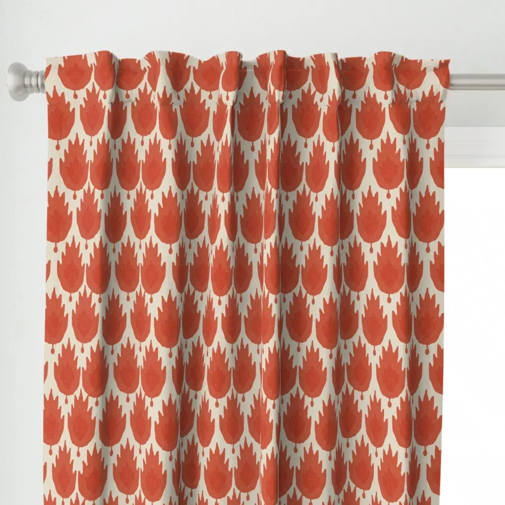 Casbah In Spice Curtain Panel - Terracotta alternate view