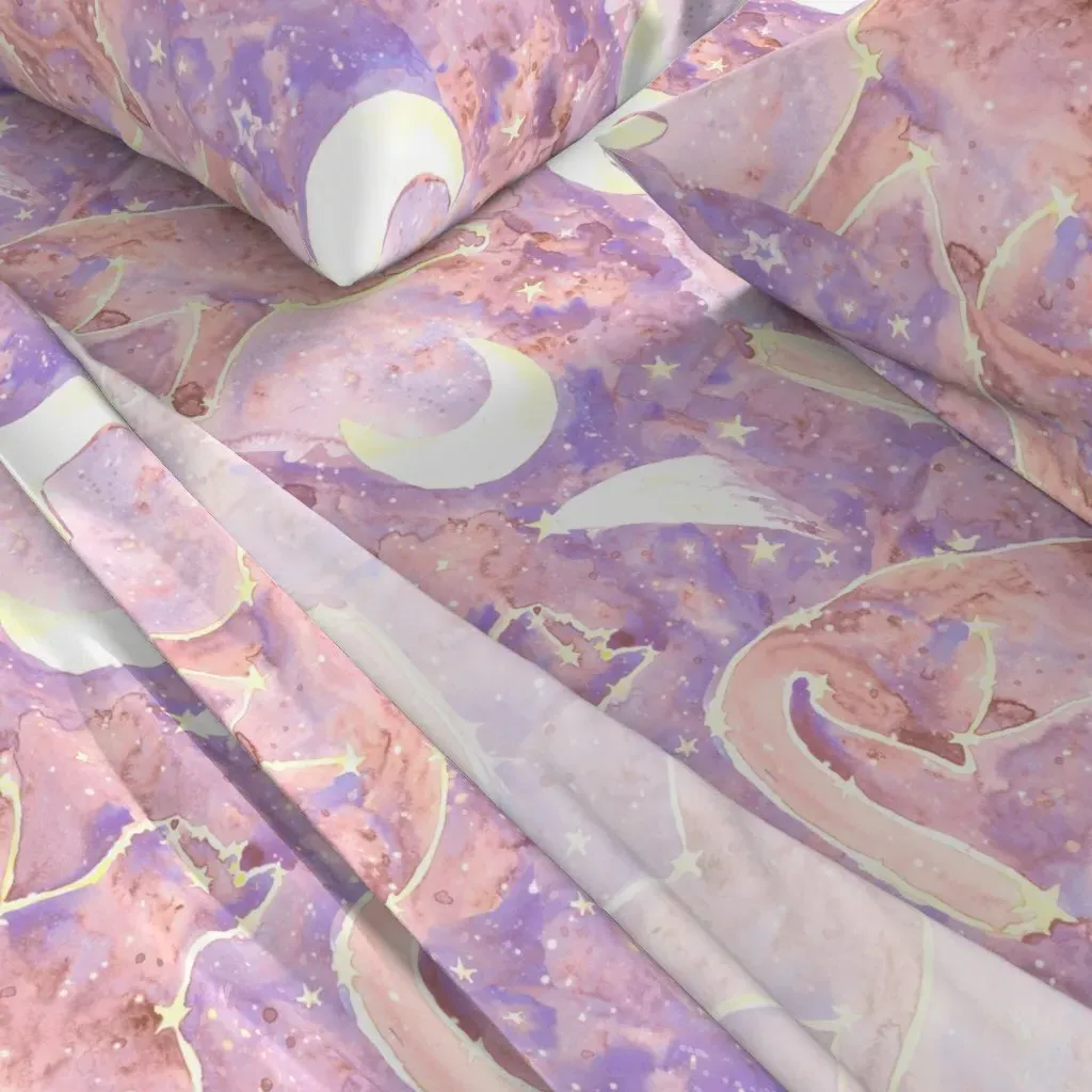Cat Constellation Large Full Sheet Set - Lavender alternate view