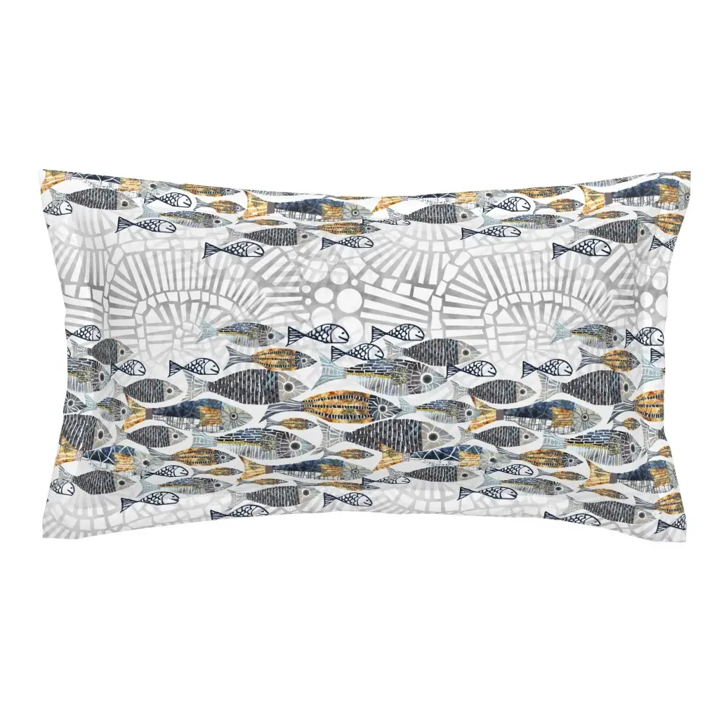 Catch Of The Day King Pillow Sham - Gray product