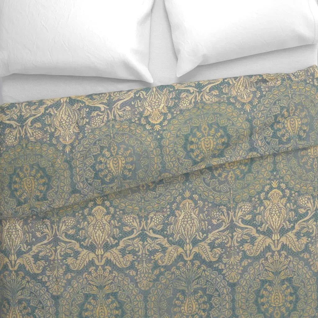 Catherine Of Aragon Provencal Duvet Cover - Gold alternate view