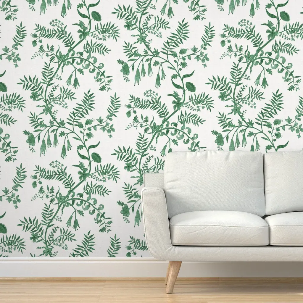 Cat's Eye Monochromatic Peel and Stick Wallpaper - Green product