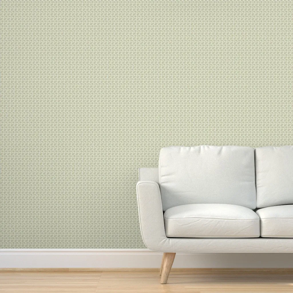 Caversham Hollyhock Peel and Stick Wallpaper - Light Green product