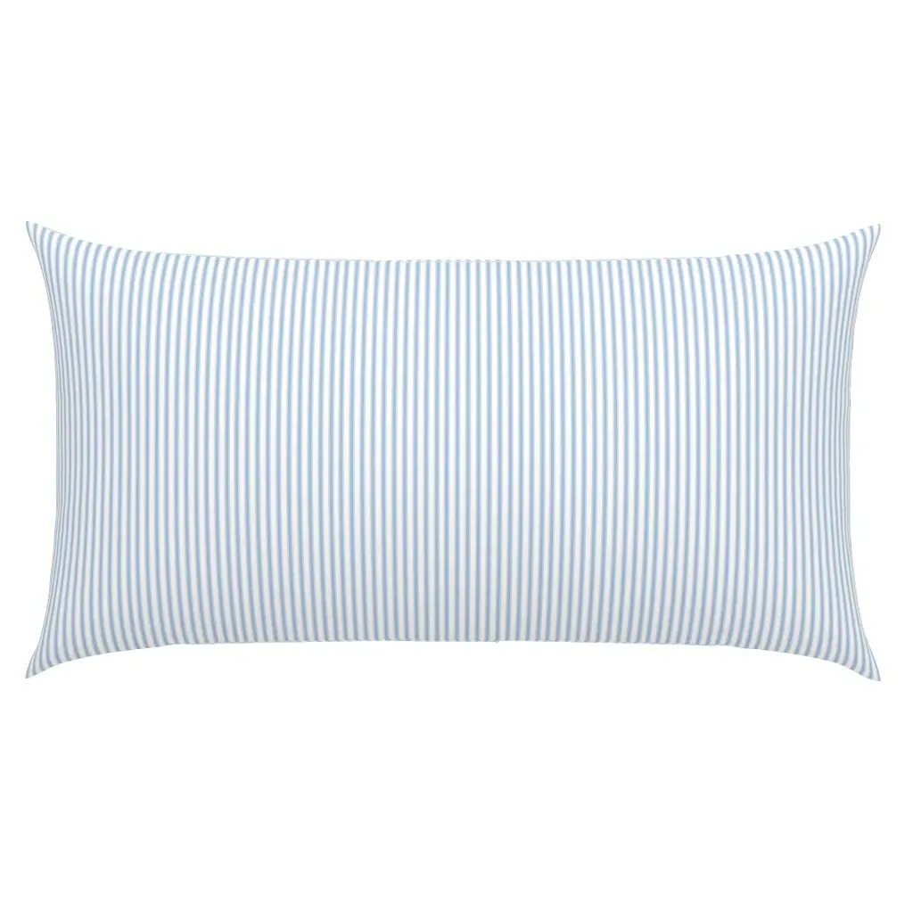 Cedar Lake Cottage Ticking Stripe King Pillow Sham - Light Blue product