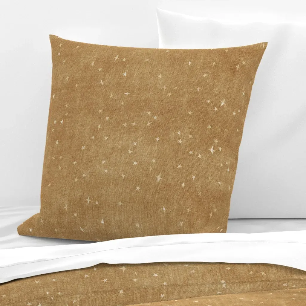 Celestial Stars Euro Pillow Sham - Beige, Denim product