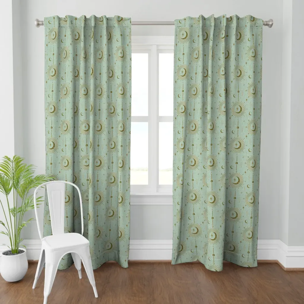 Celestial Talismans Curtain Panel - Gold product