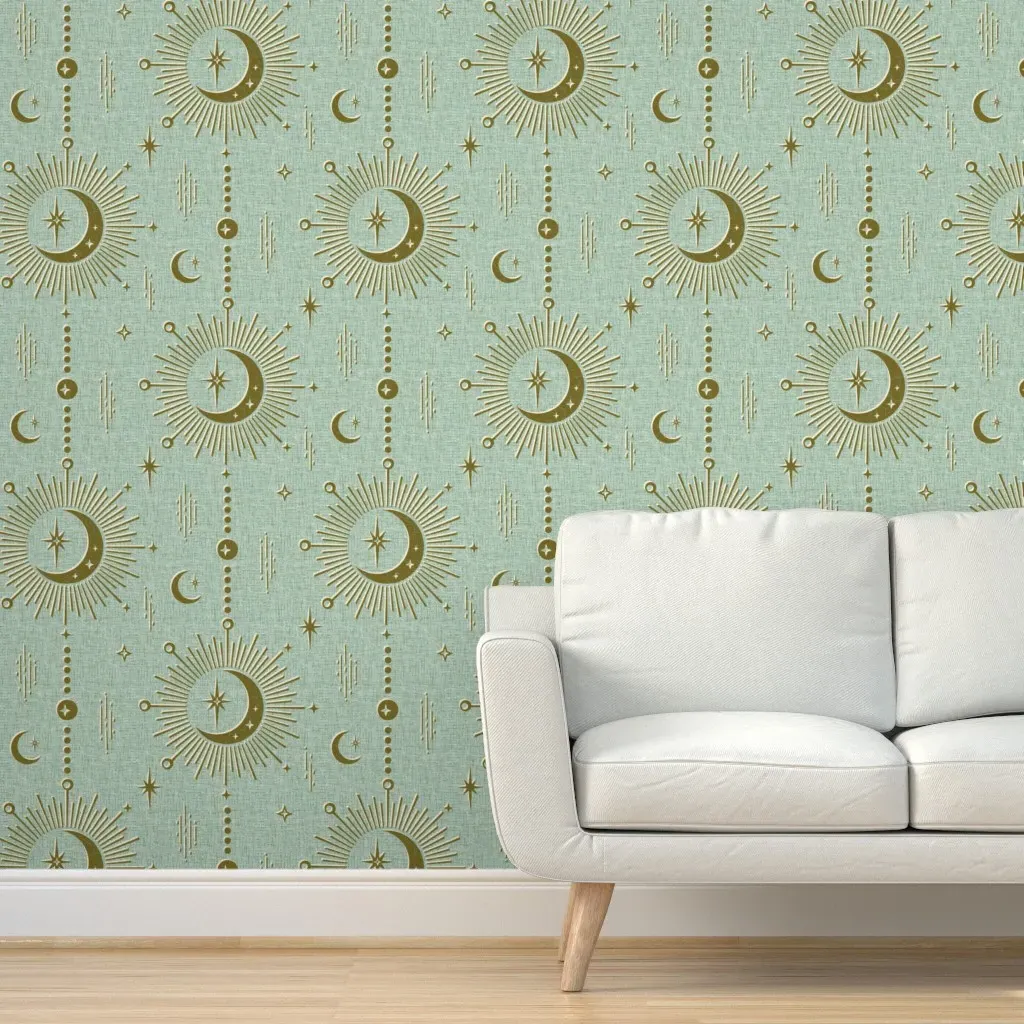 Celestial Talismans Peel and Stick Wallpaper - Blue product