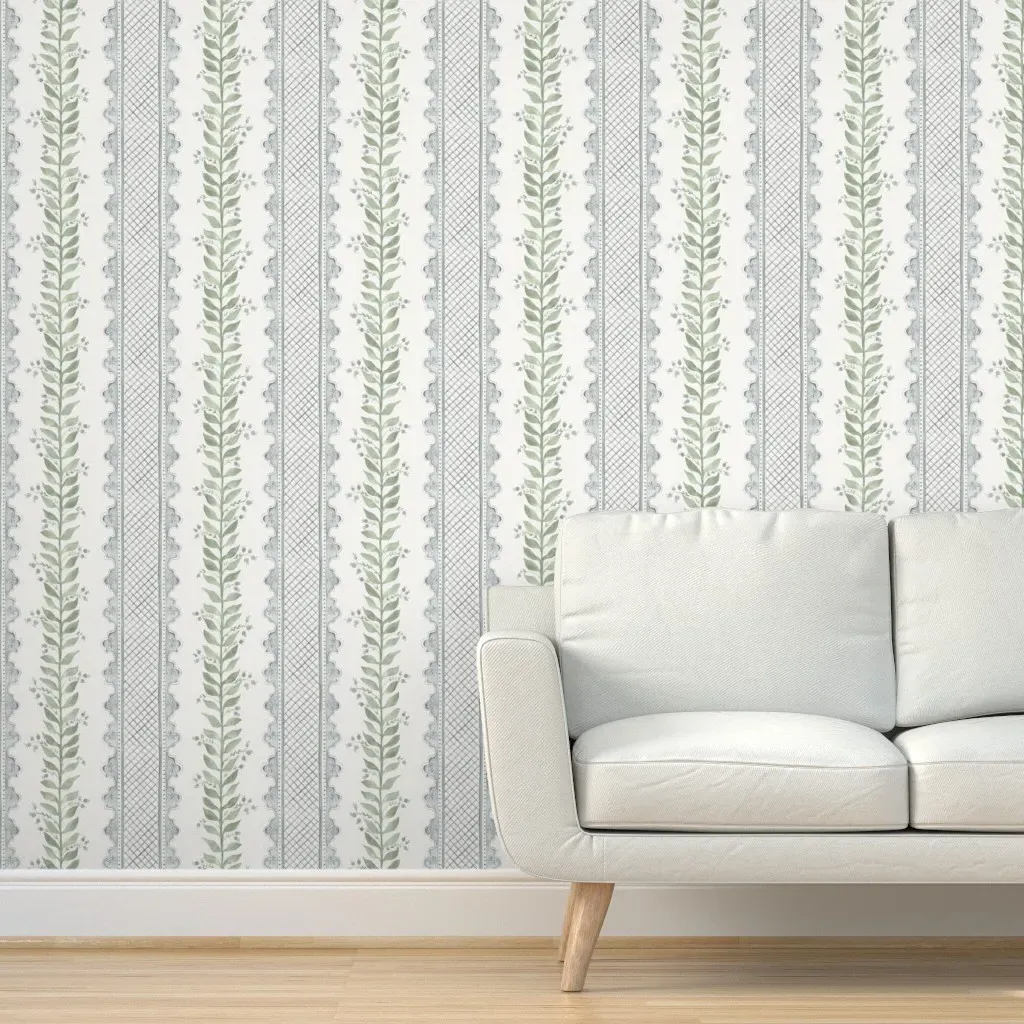 Celia Borrowed Light Peel and Stick Wallpaper - Sage Green product