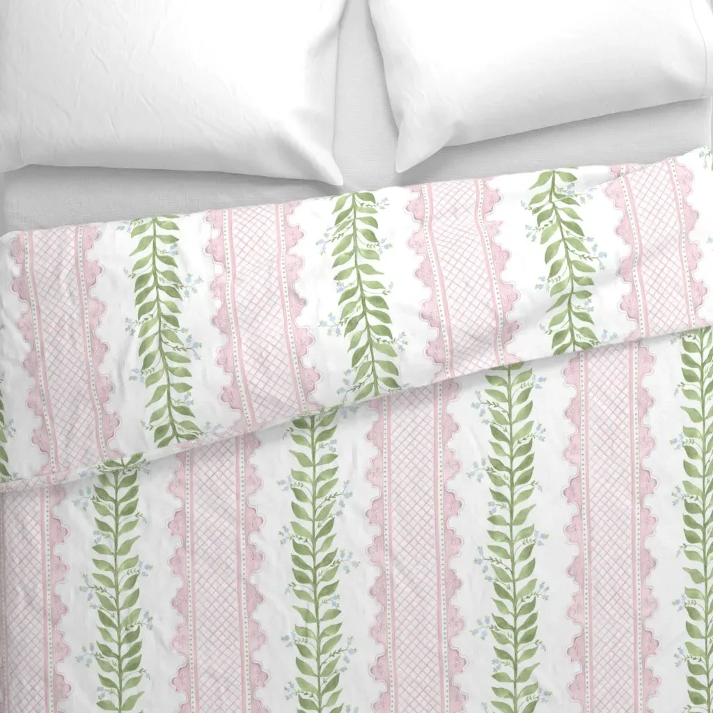 Celia Custom Duvet Cover - Pink alternate view