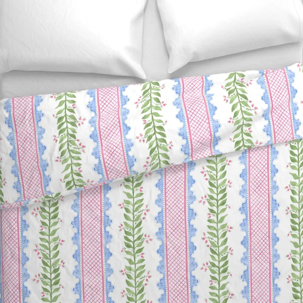 Celia Duvet Cover - Green alternate view