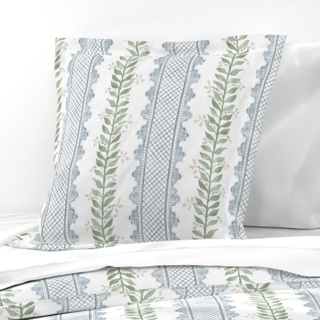 Celia Euro Pillow Sham - Dusty Blue product