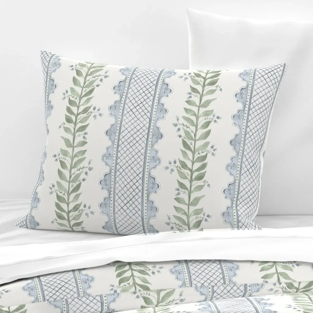 Celia Standard Knife Edge Cushion Cover - Sage Green, Cotton Sateen product
