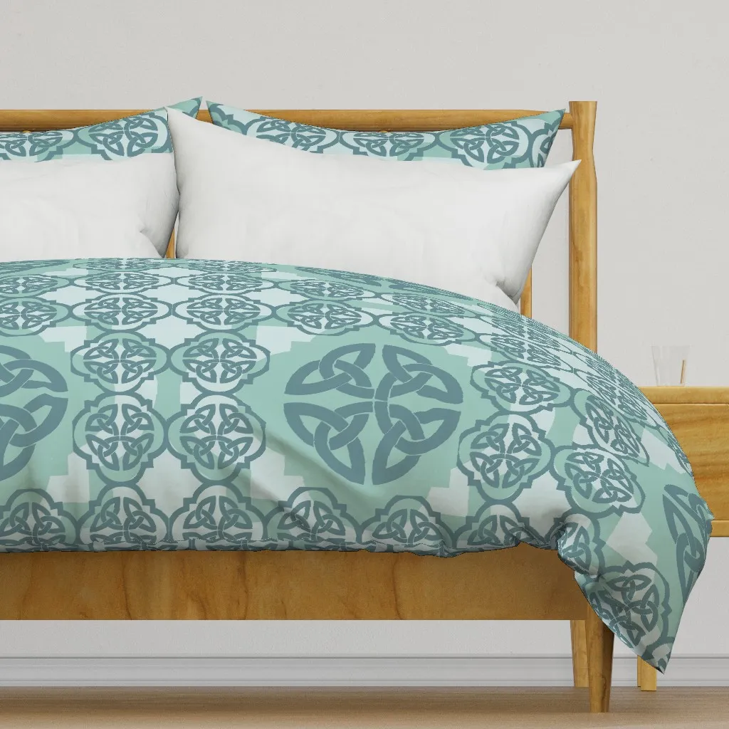 Celtic Square 1 Duvet Cover - Teal product