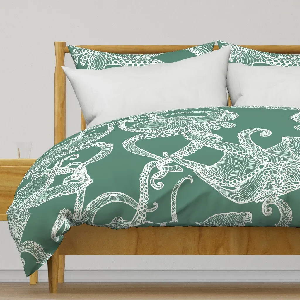 Cephalopod Giant Duvet Cover - White product