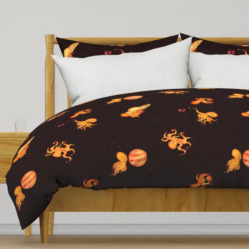 Cephalopossibilities Duvet Cover - Orange product