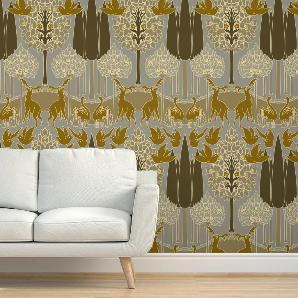 Cfa Voysey The Duleek Peel and Stick Wallpaper - Khaki product