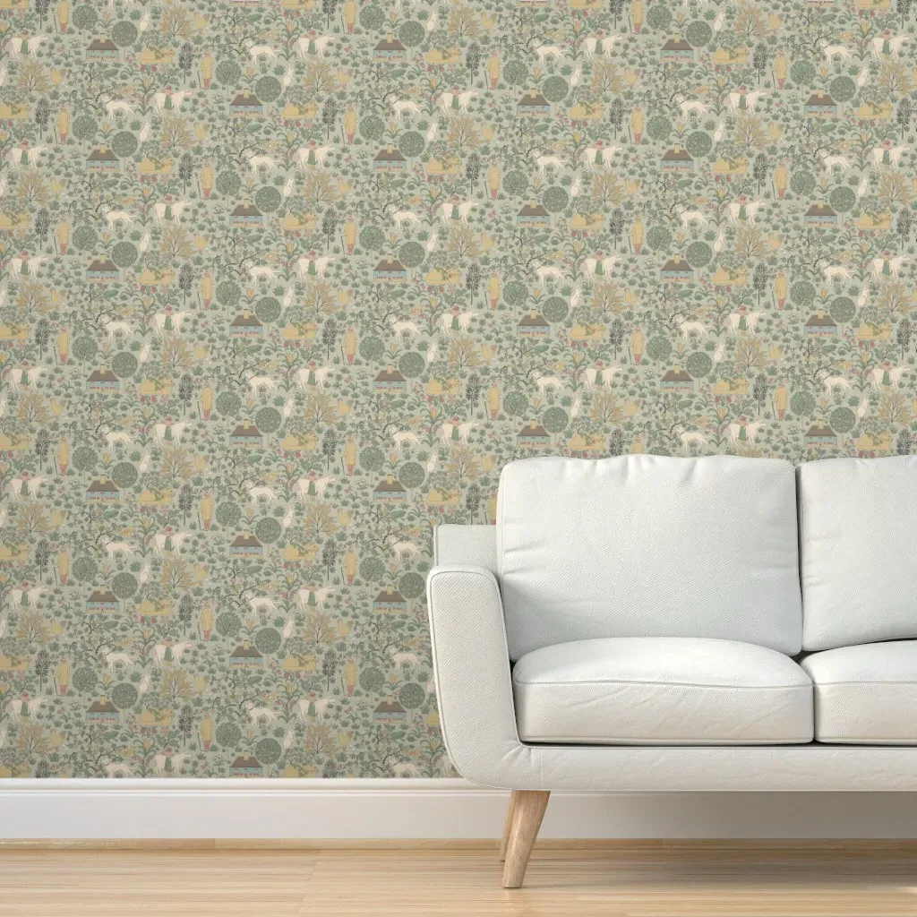 Cfa Voysey The House That Jack Built Peel and Stick Wallpaper - Beige product