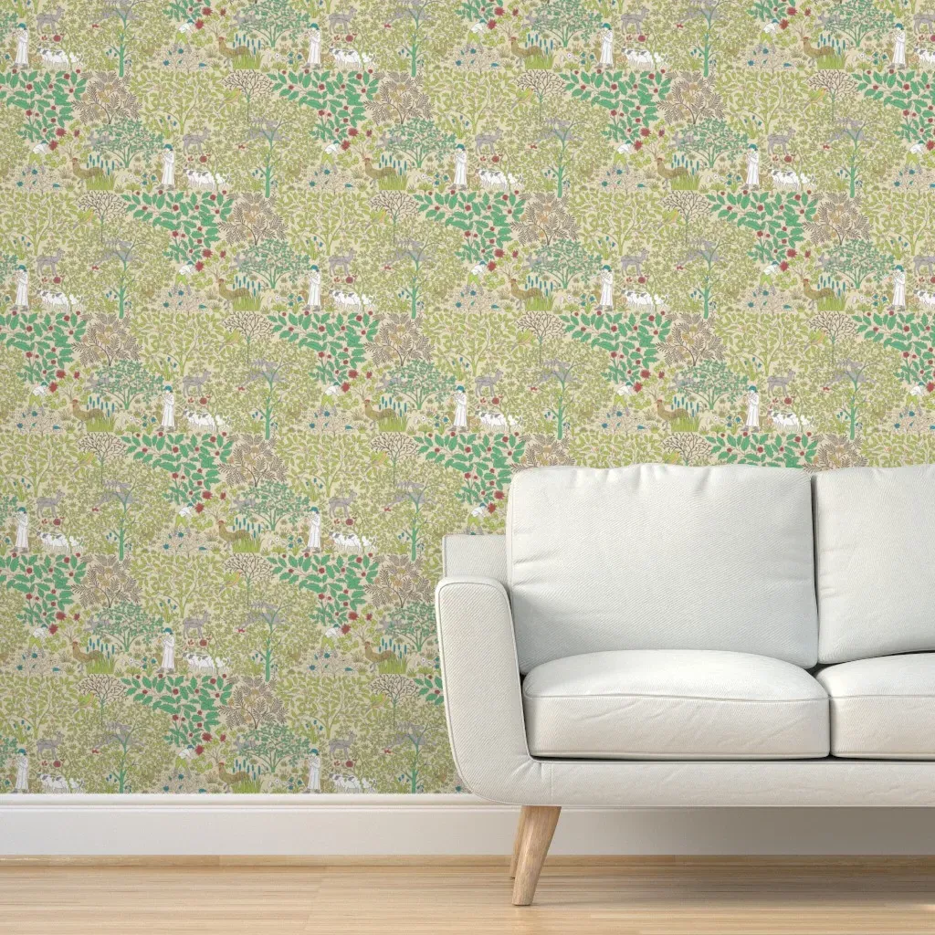 Cfa Voysey The Shepherd Peel and Stick Wallpaper - Cream product