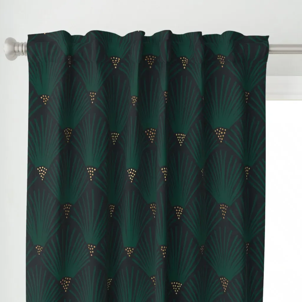 Charleston Curtain Panel - Dark Teal alternate view