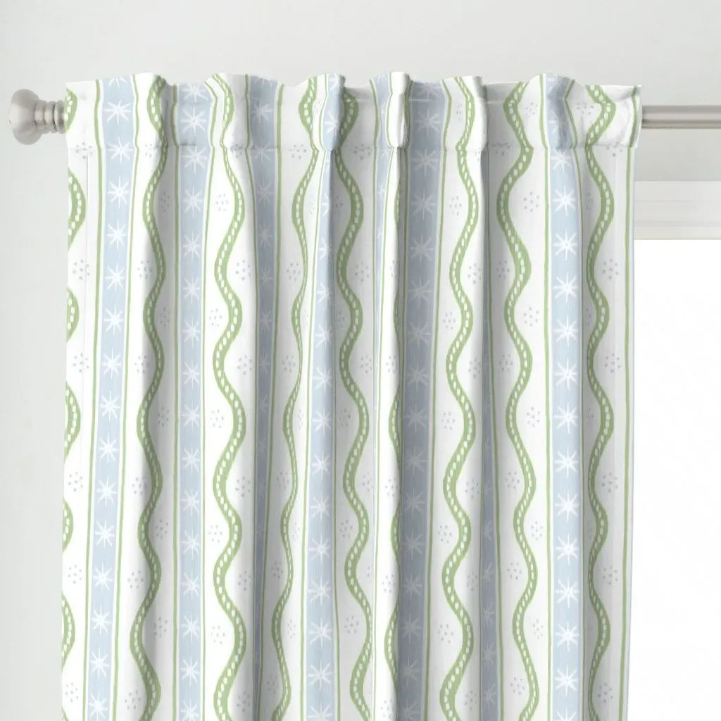 Charlie Curtain Panel - Light Green alternate view