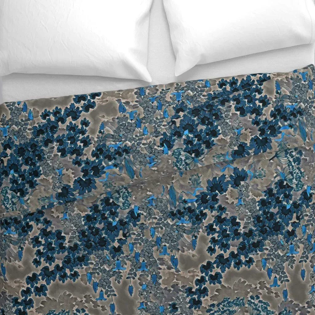 Charlotte's Garden Duvet Cover - Indigo alternate view