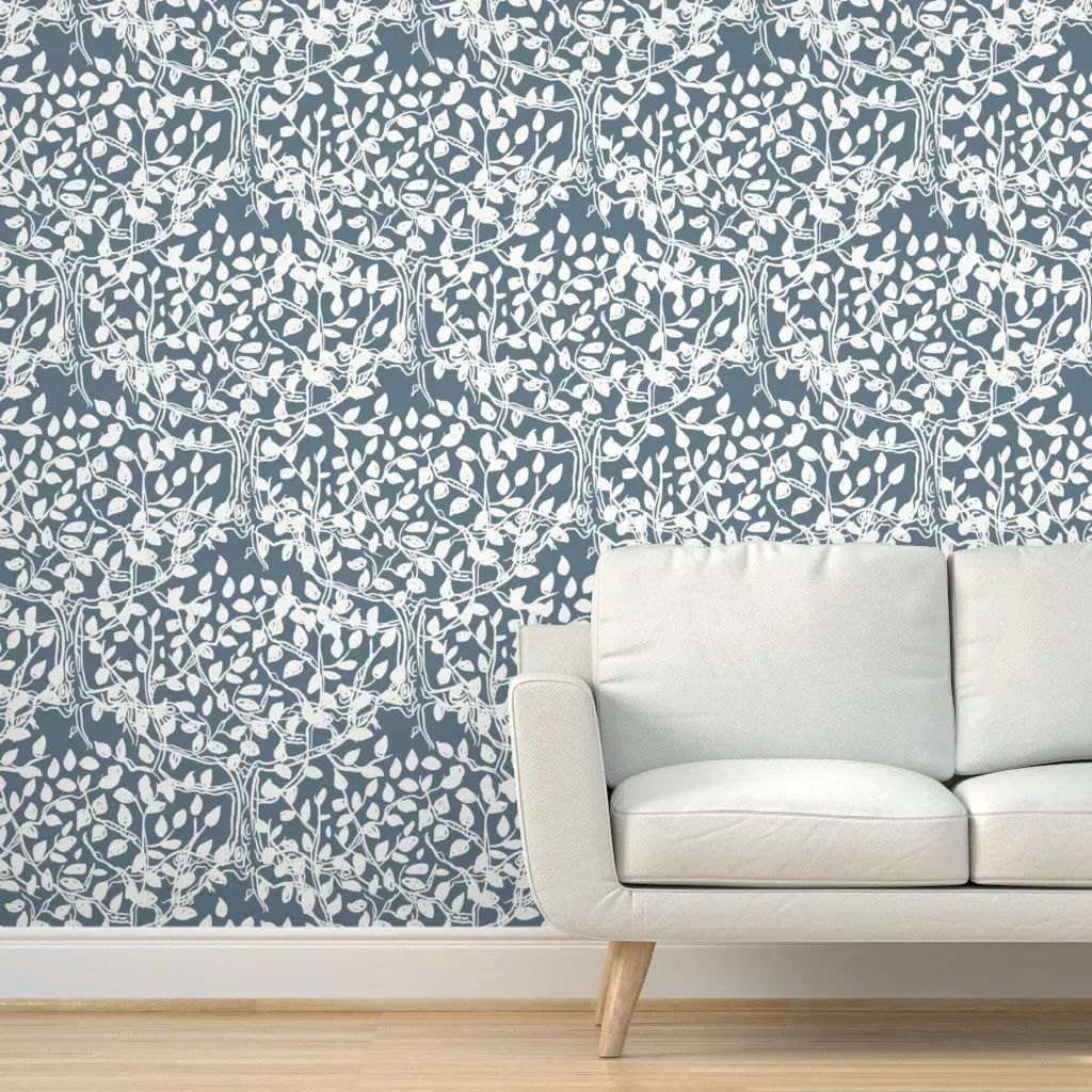 Charming Branches Peel and Stick Wallpaper - White product