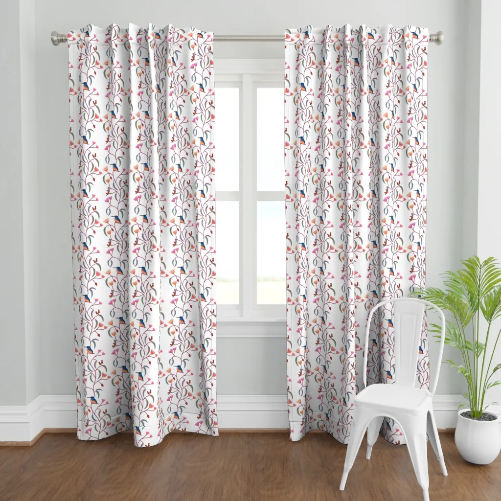 Chateau Chinoiserie Curtain Panel - Blue product
