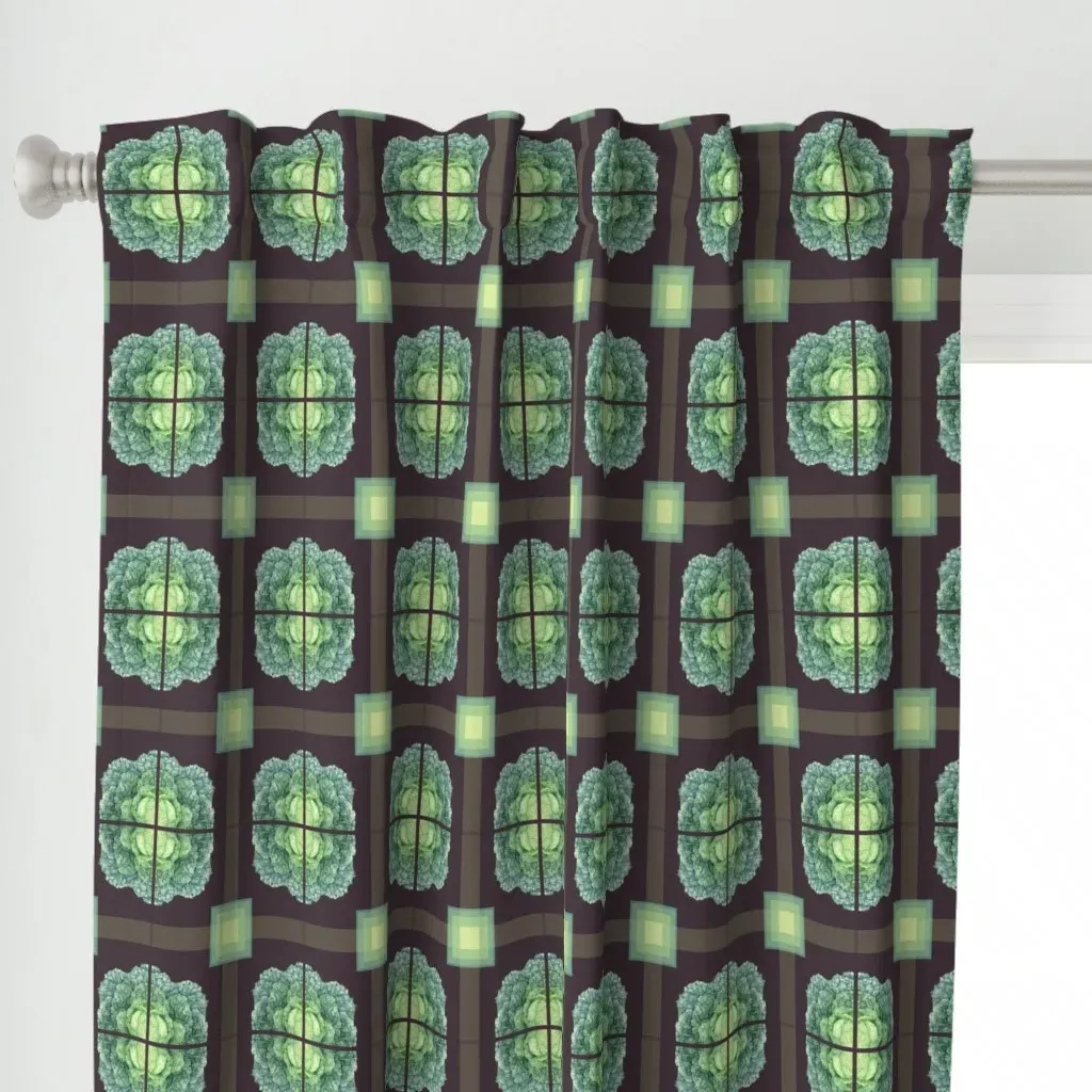 Check Out That Cabbage Curtain Panel - Green alternate view