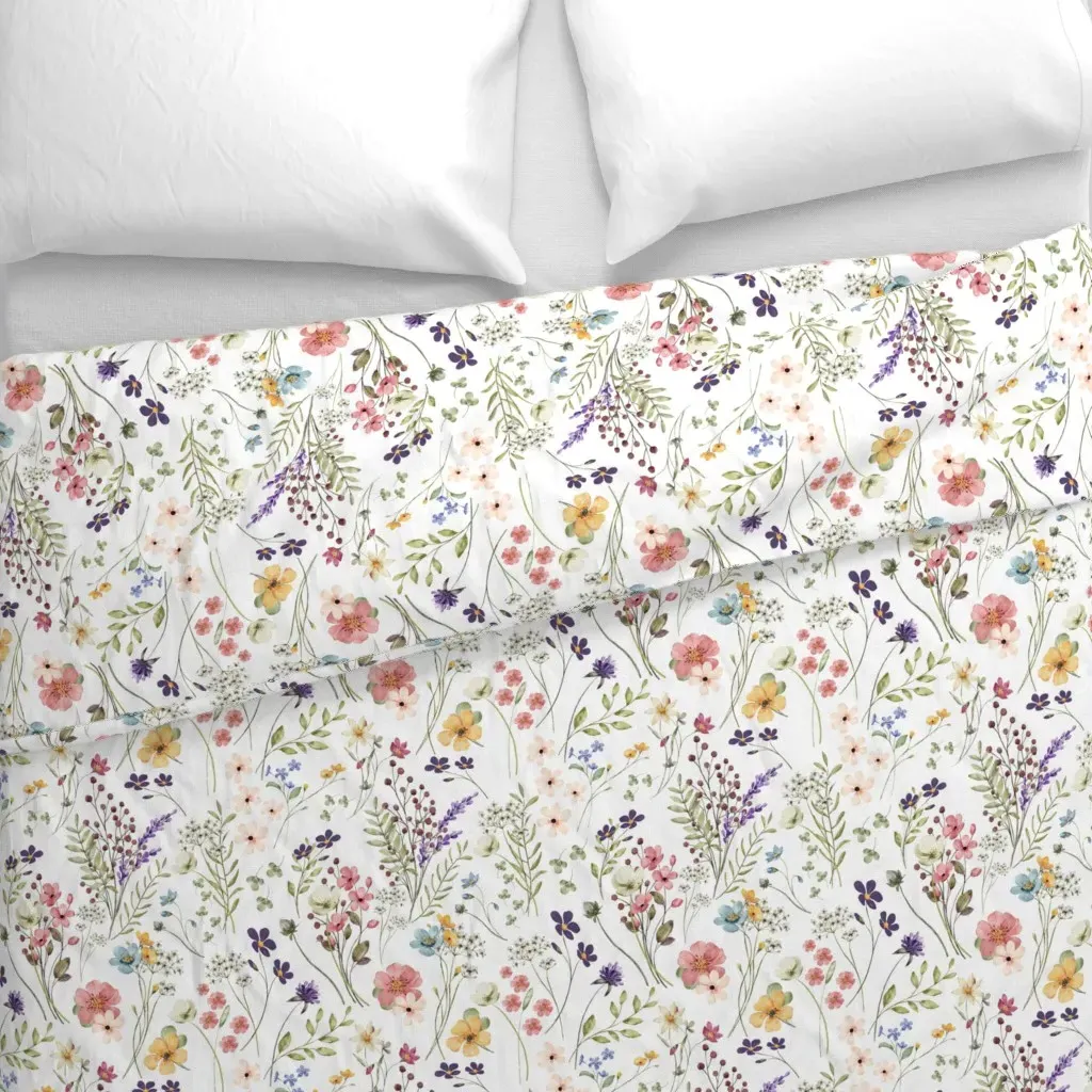 Cheery Colorful Rustic Duvet Cover - Pink alternate view