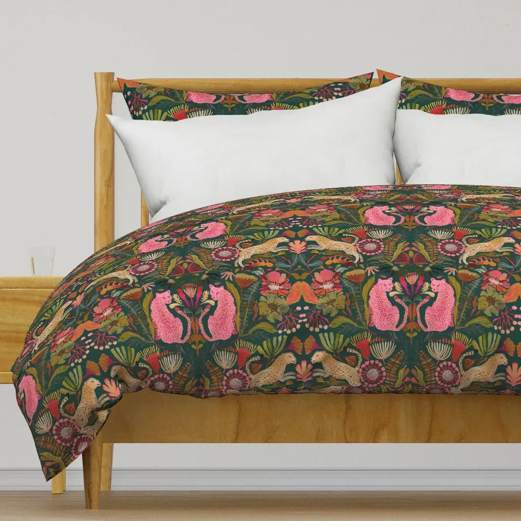 Cheetah Print Duvet Cover - Emerald product