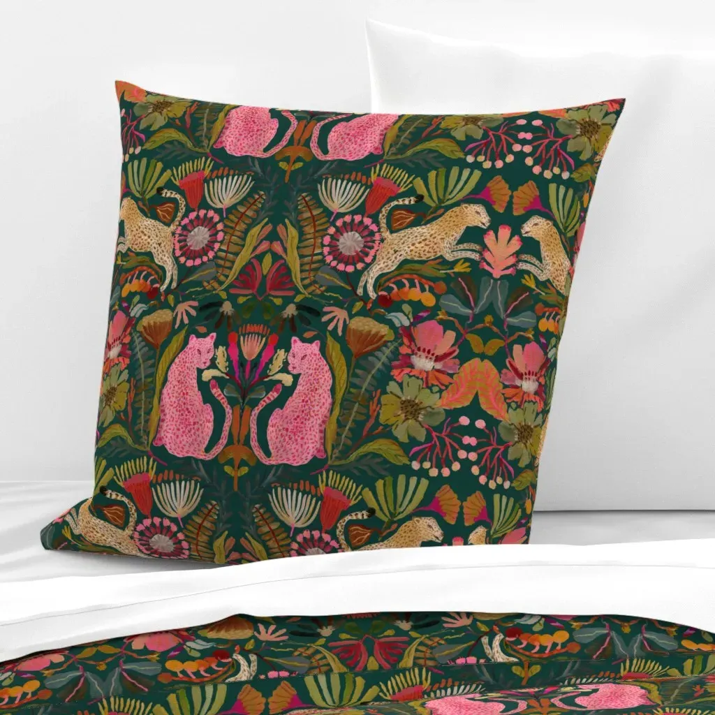 Cheetah Print Euro Pillow Sham - Pink product