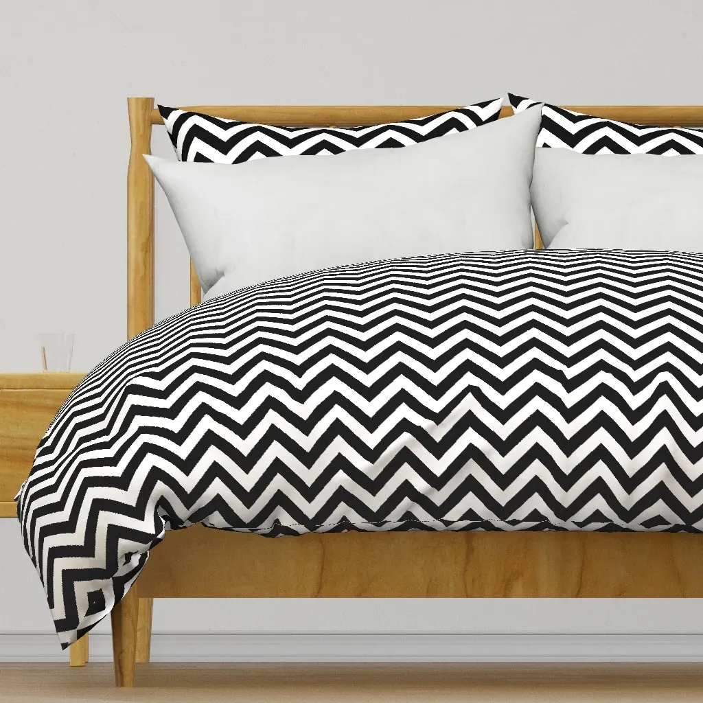 Chevron Duvet Cover - Black, White product