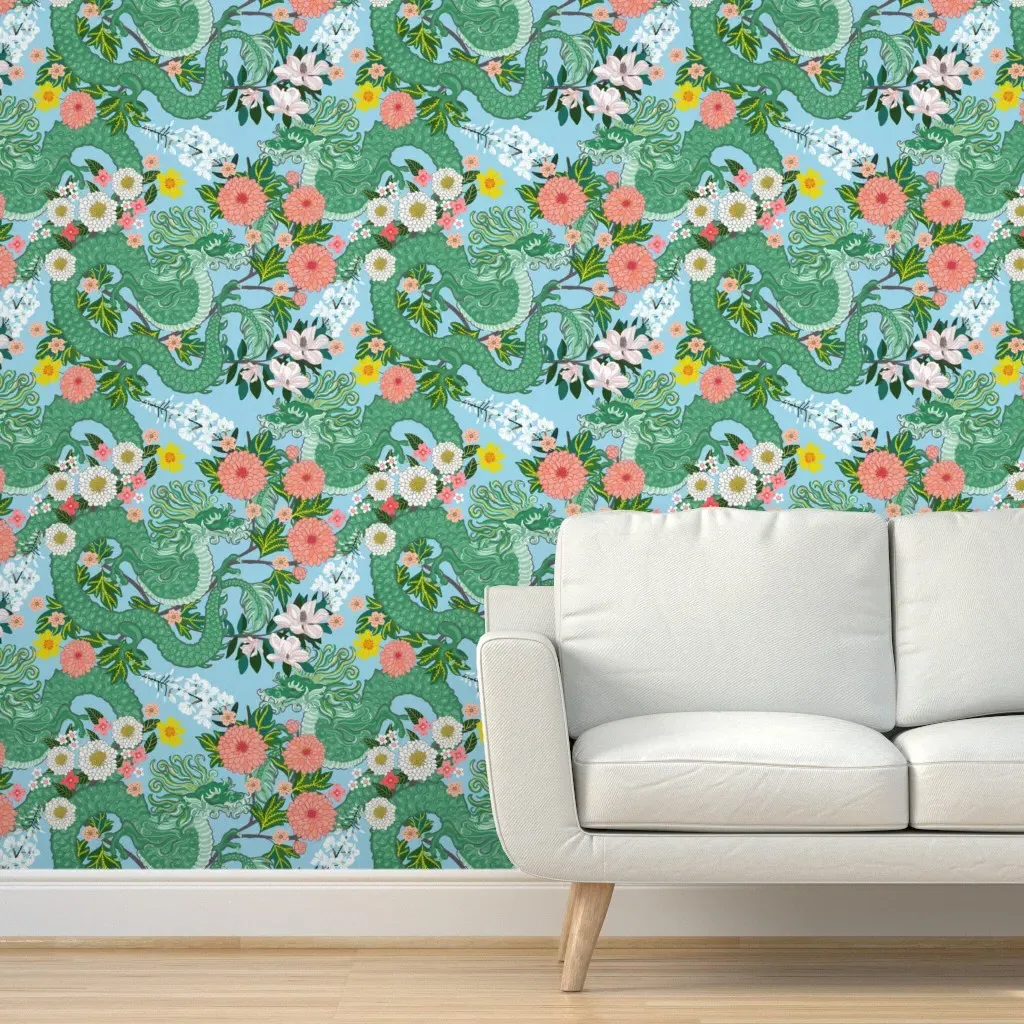 Chiang Mai Peel and Stick Wallpaper - Green product